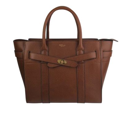 Small Zipped Bayswater, &pound;650, Handbags, Tan, Leather, Front view